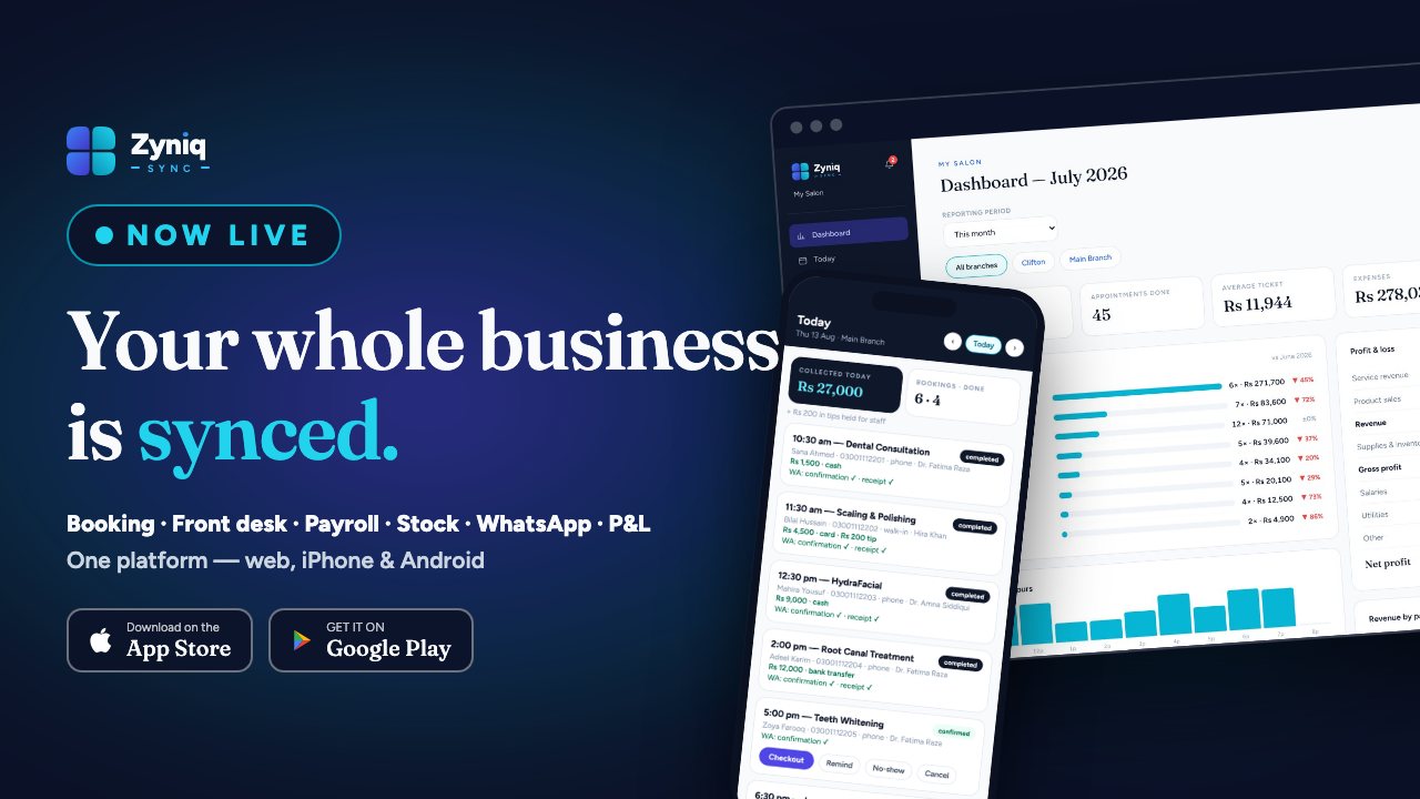 Zyniq Sync launch film — your whole business is synced